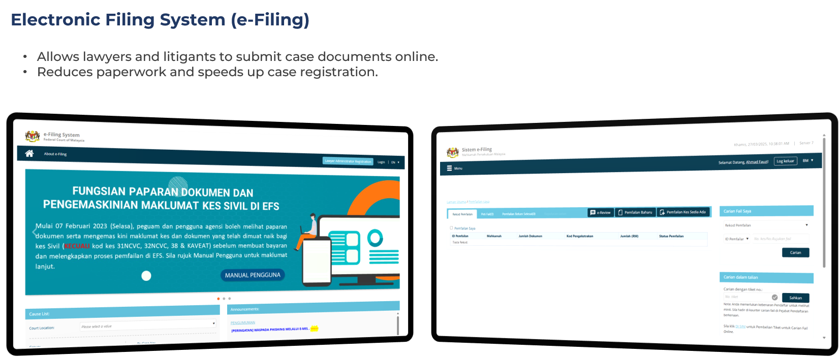 FNS eCourts e-Filing System